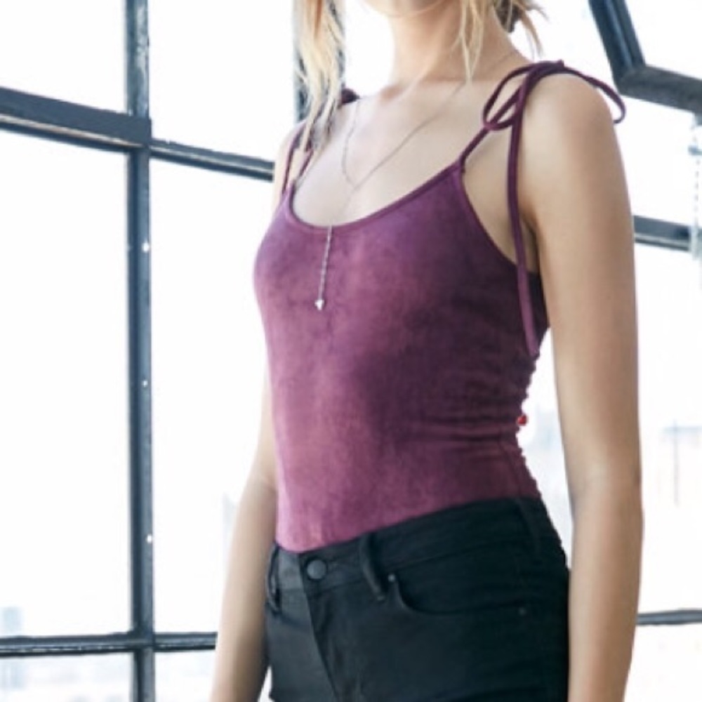 Plum Velvet Bodysuit Size XS
